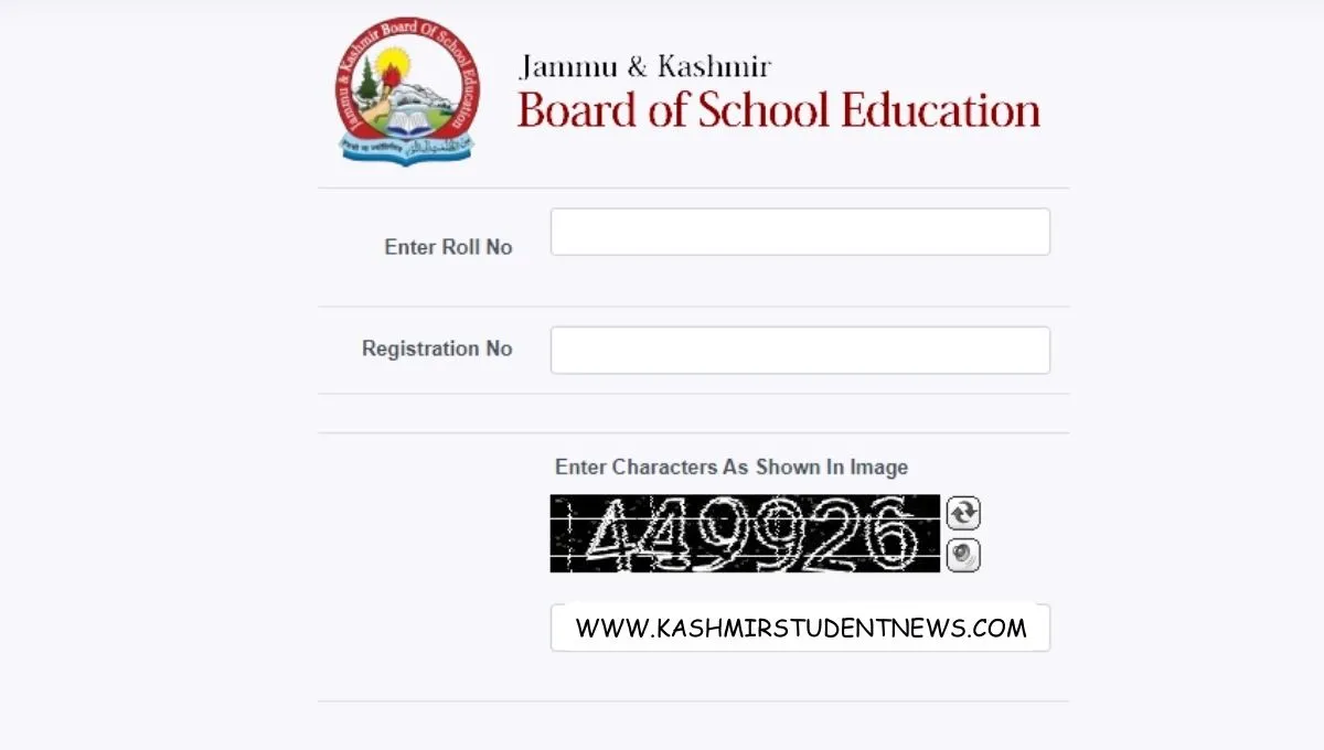 JKBOSE Class 10th Result Update officials Kashmir Student News